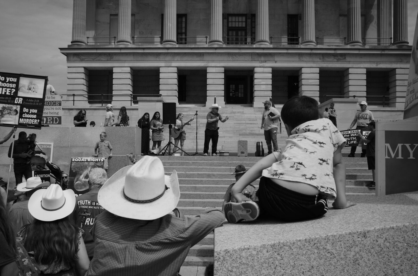 Fundamentalist group Operation Save America's rally at the state Capitol, July 30, 2022